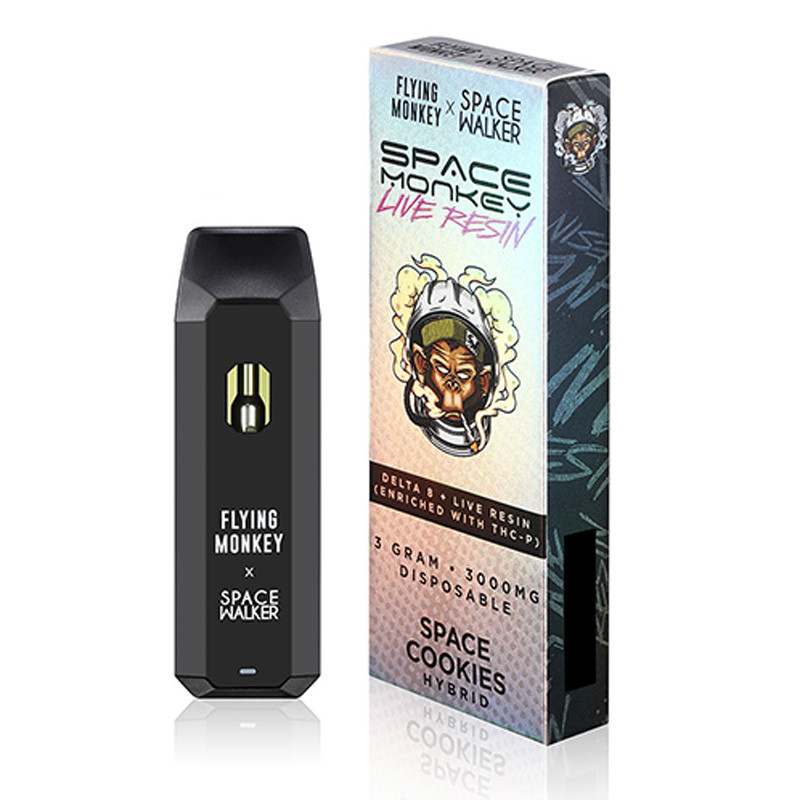 THC Vape Pen – Delta 8 + THCP Live Resin Disposable – Space Cookies Hybrid – 3g – By Flying Monkey x Space Walker