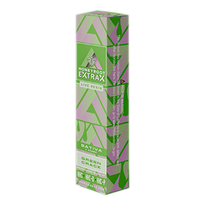 Honeyroot x Extrax – HHC HHCP Live Resin Disposable – Green Crack Sativa – 2g