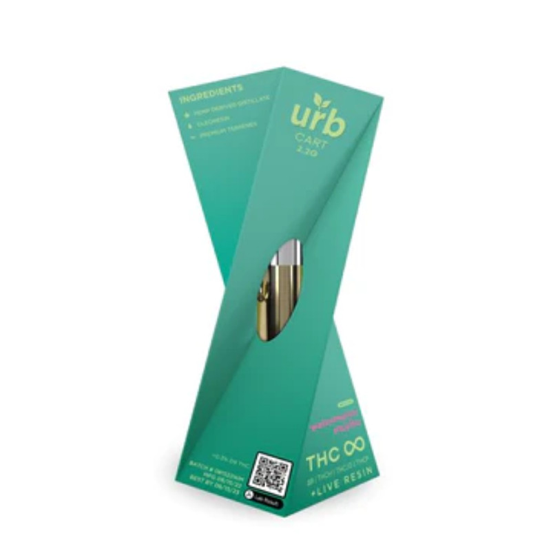 Urb Finest Flowers – Delta 8 Vape – Live Resin THC Infinity Cartridge – Watermelon Mojito – 2.2g