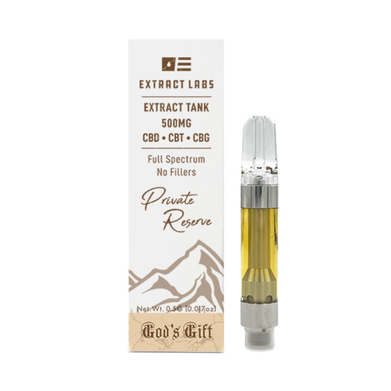 CBD Vape – Private Reserve Extract CBD Cartridge – God’s Gift – 500mg – 1000mg – By Extract Labs
