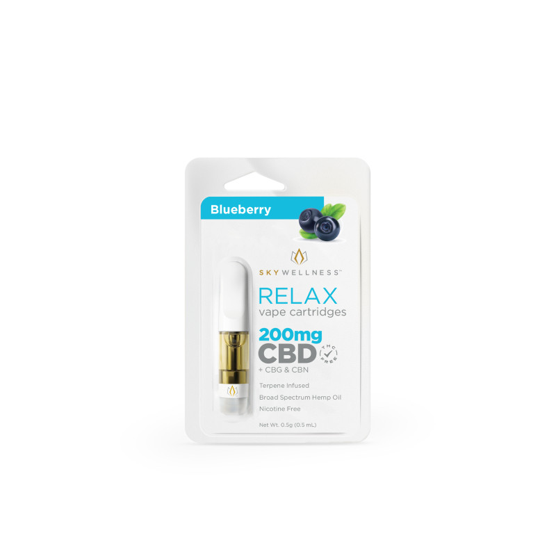 Sky Wellness – CBD Vape – Cartridge – Blueberry – 0.5g – 200mg