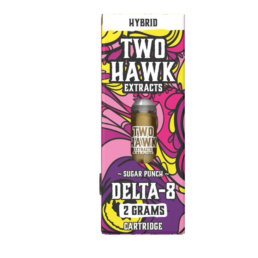 Two Hawk Hemp – Delta 8 Vape – D8 Cartridge – Sugar Punch – 2g
